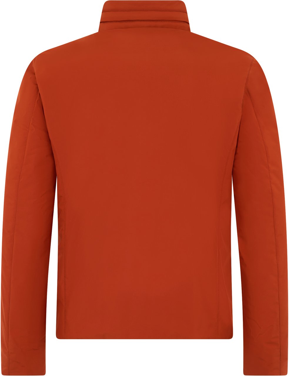 Moorer Orange padded jacket with front zip. Oranje