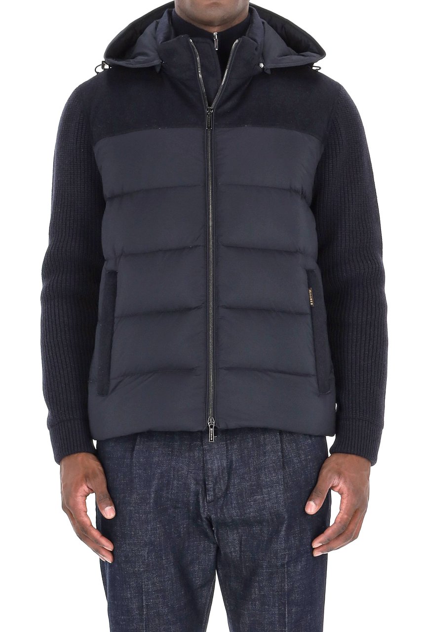 Moorer Allori-LSM Bimaterial Down Jacket Zwart