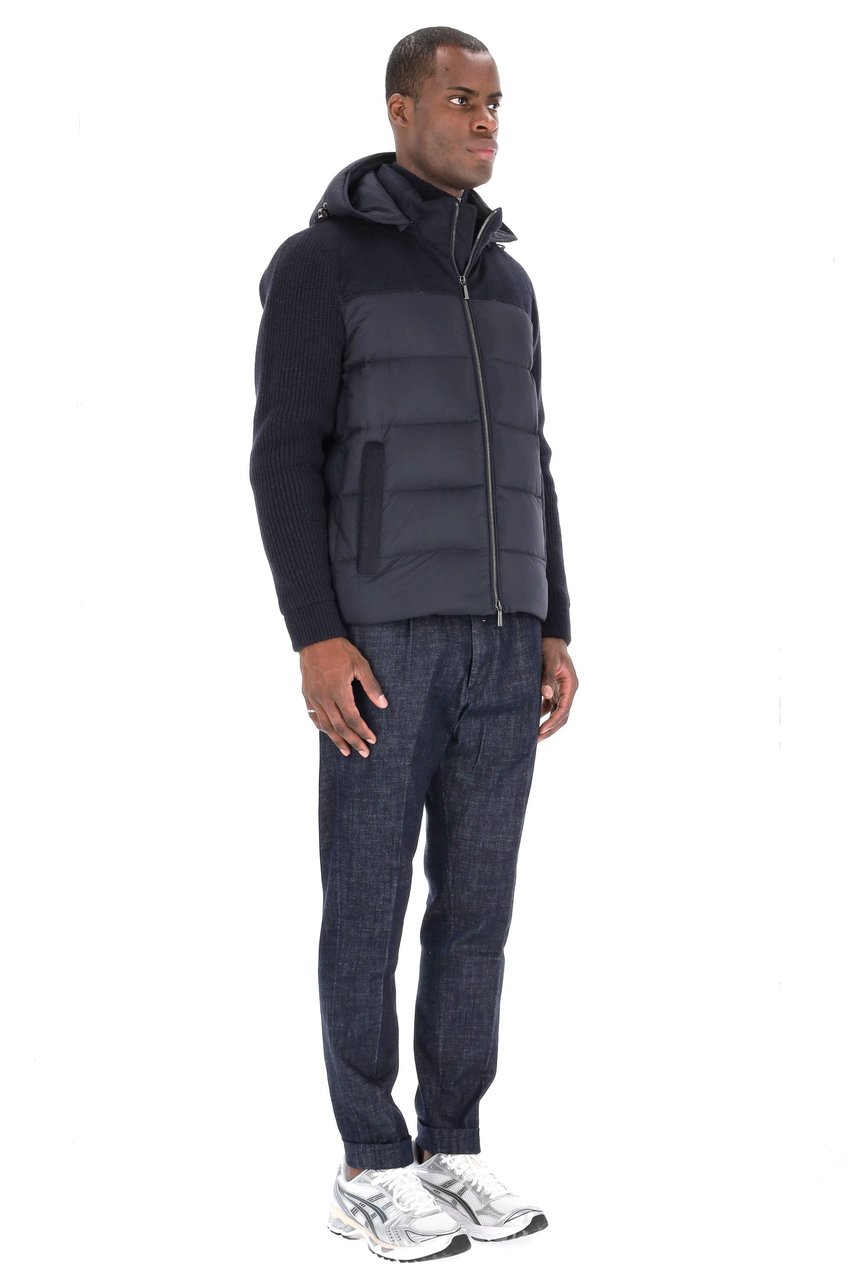 Moorer Allori-LSM Bimaterial Down Jacket Zwart