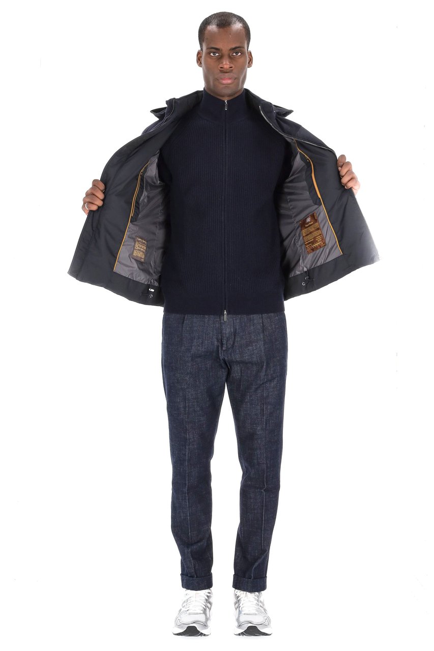 Moorer Allori-LSM Bimaterial Down Jacket Zwart