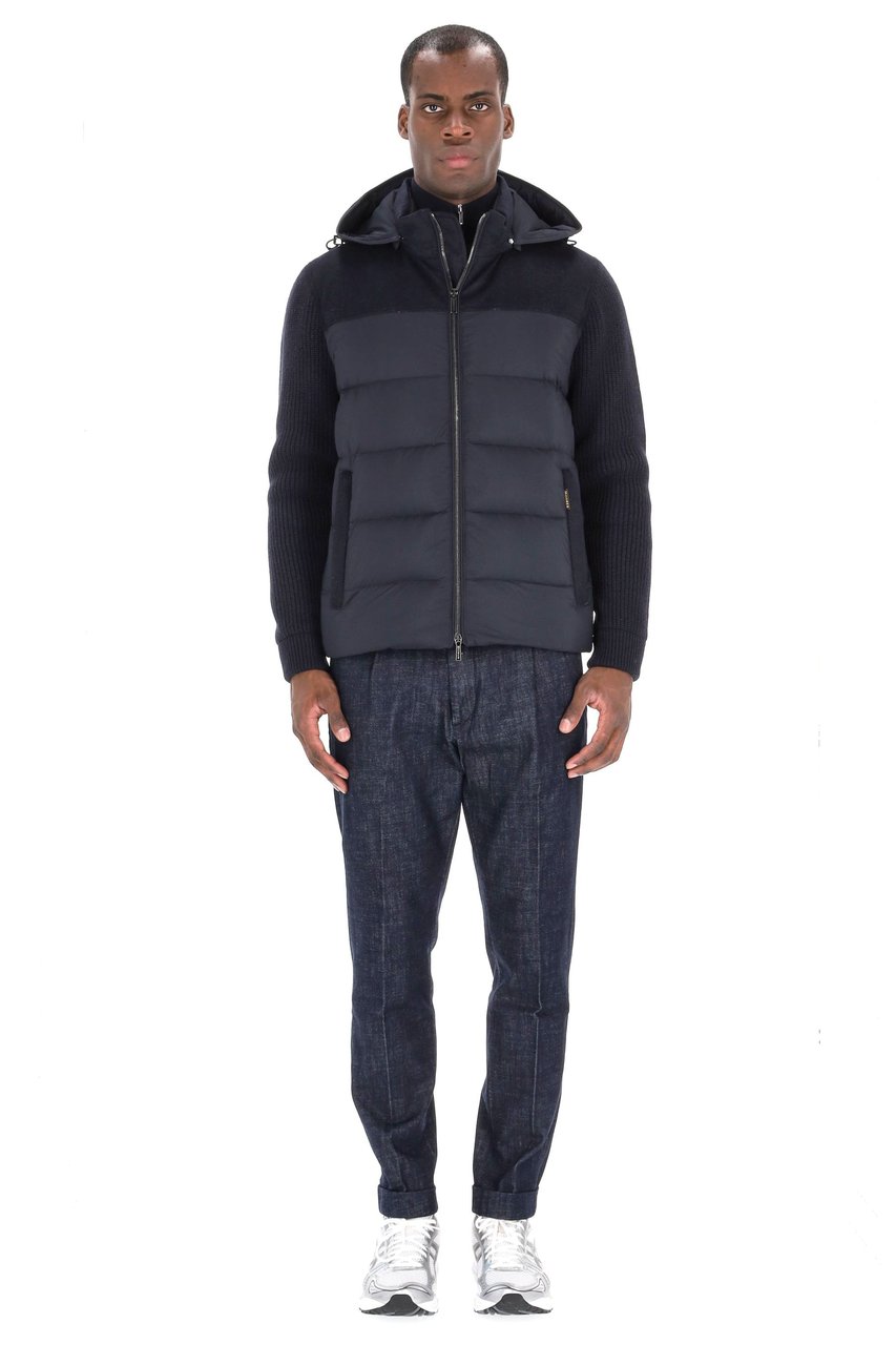 Moorer Allori-LSM Bimaterial Down Jacket Zwart