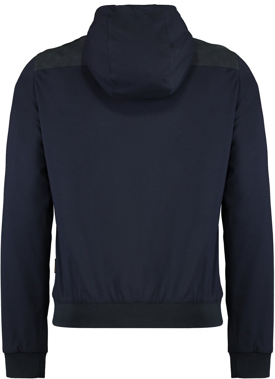 Moorer Amadeo full zip hoodie Blauw