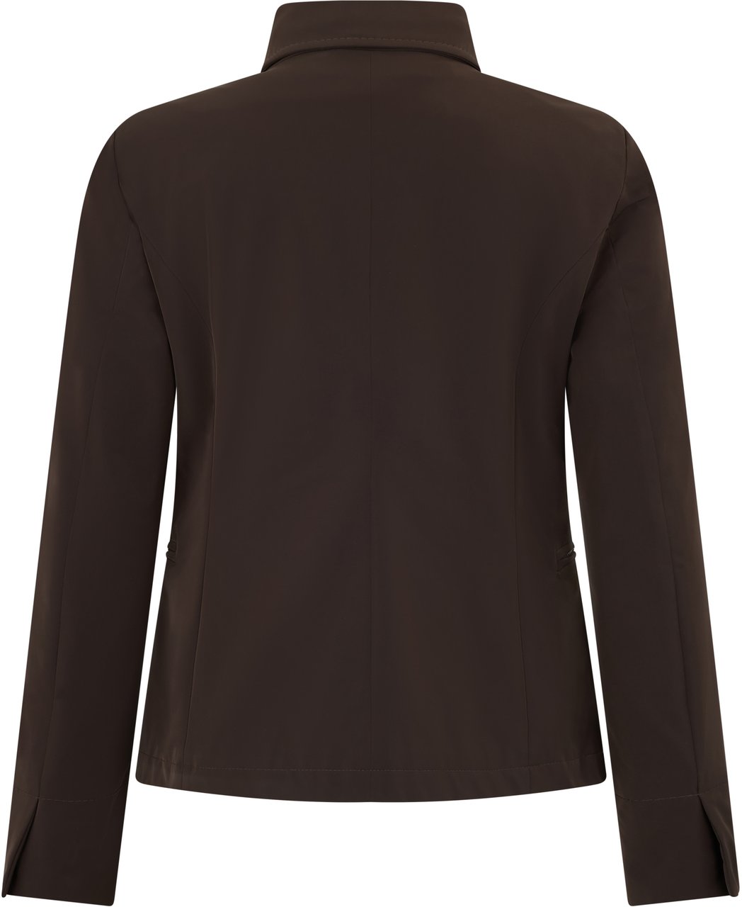 Moorer Classic jacket in solid brown color with versatile design. Bruin