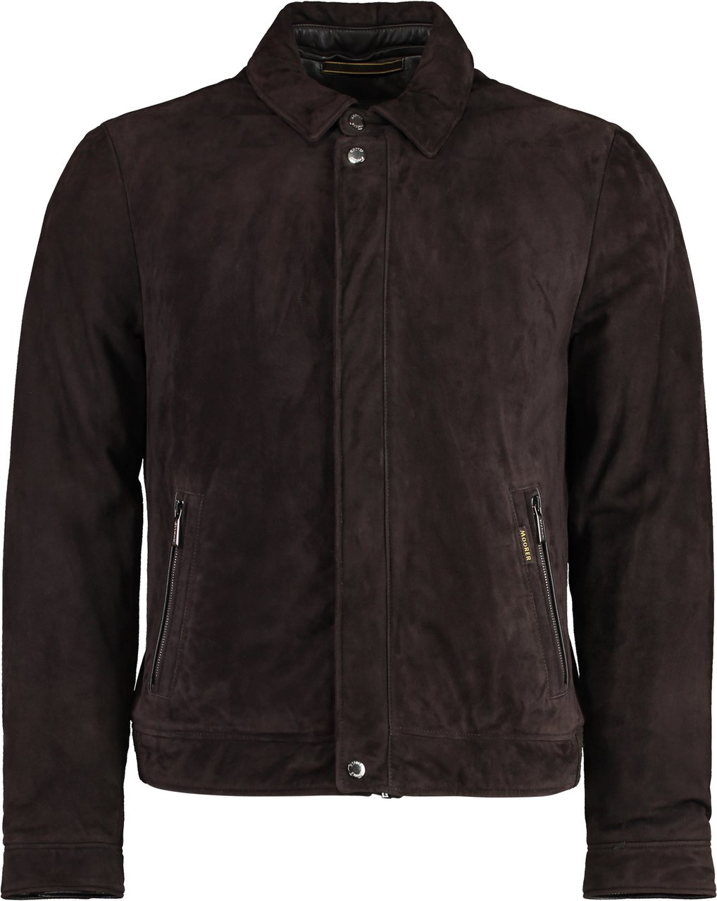 Moorer Anfossi leather jacket Bruin