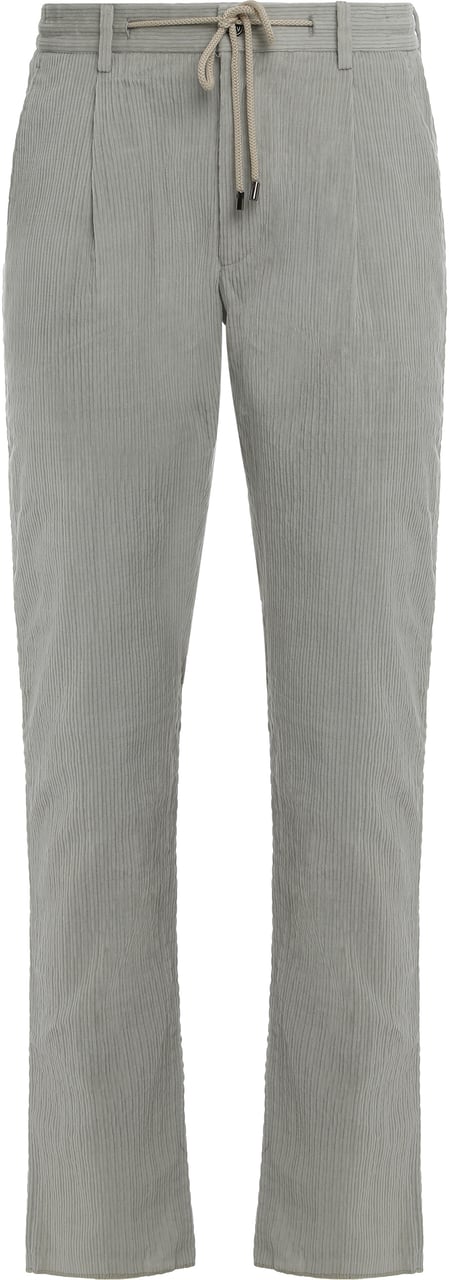Moorer Cotton trousers Grijs