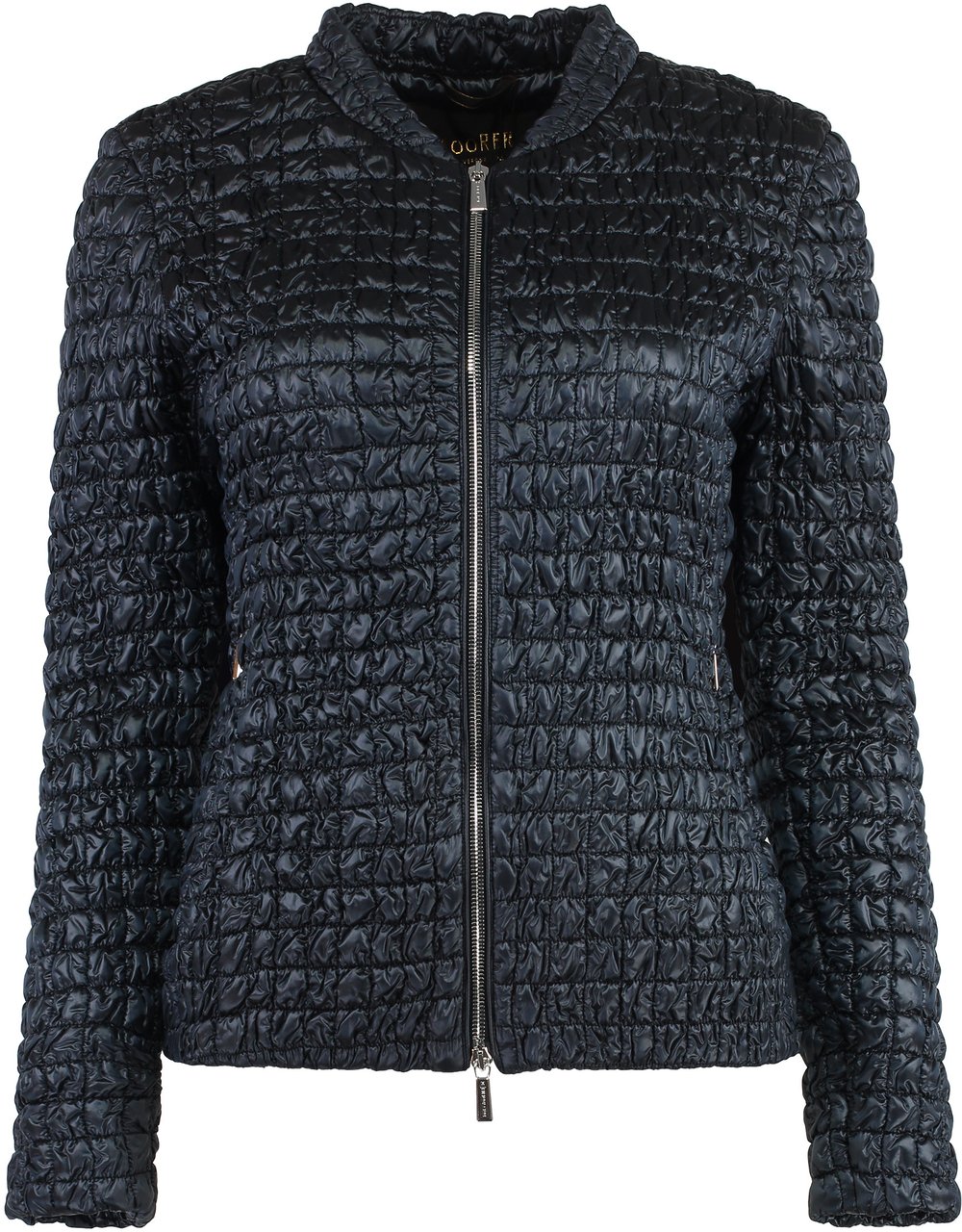 Moorer Anusca jacket with zip Blauw