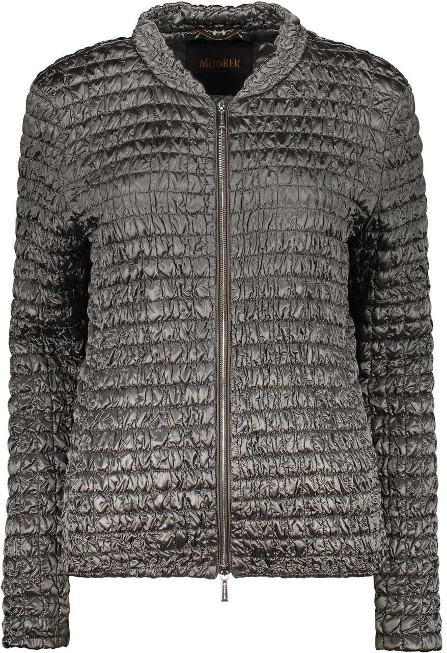 Moorer Anusca jacket with zip Taupe