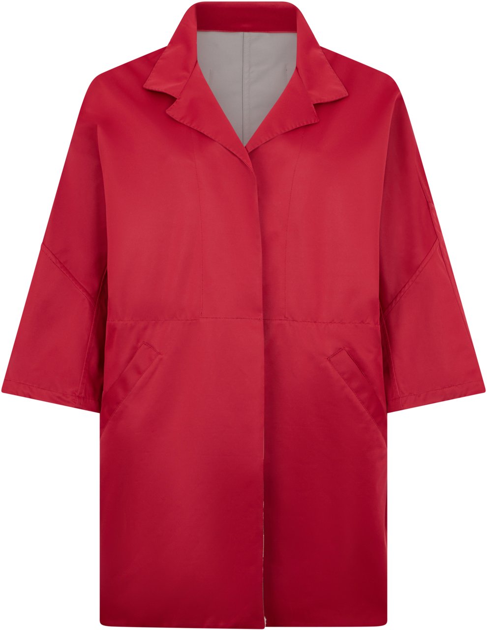 Moorer Red coat with a loose fit and versatile design. Rood