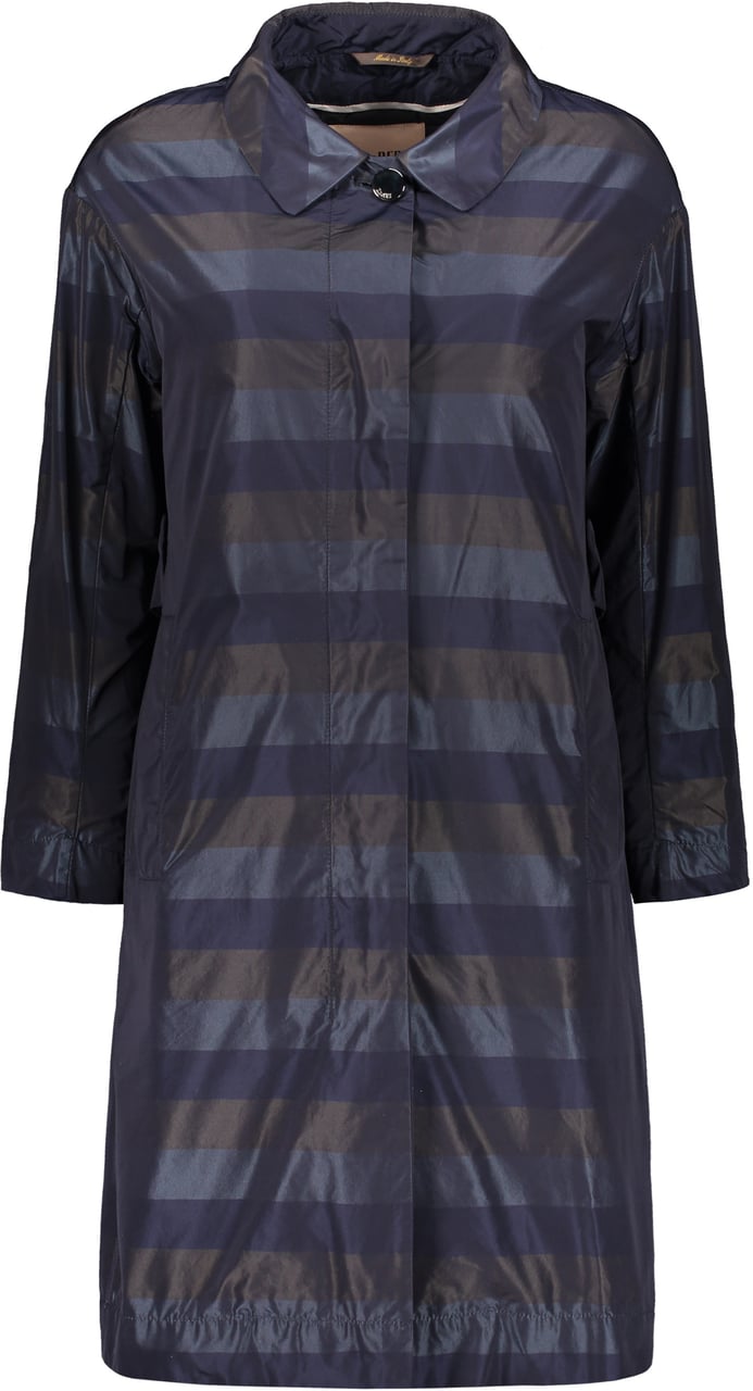 Moorer Techno fabric trench coat Navy
