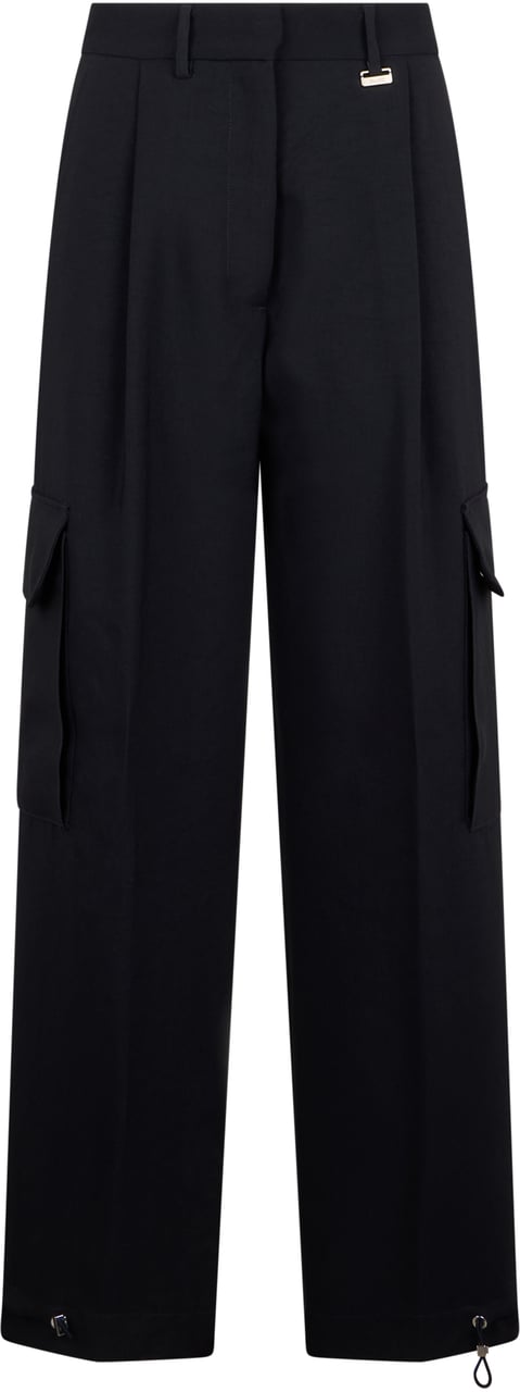 Moorer Dark blue cargo pants with a sophisticated and versatile design. Navy