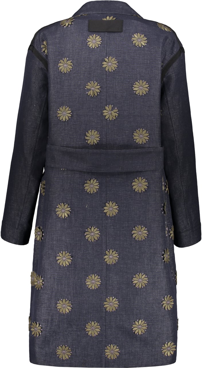 Moorer Linen-cotton blend blazer Blauw