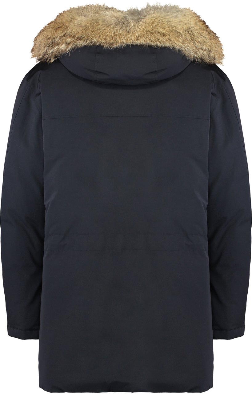 Moorer Archimede fur hood parka Blauw