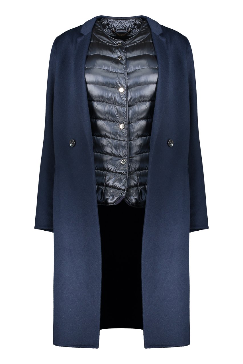 Moorer Coat with removable inner vest Blauw