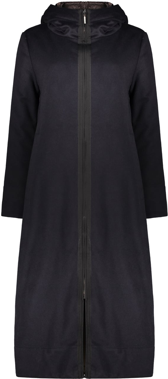 Moorer Wool blend coat Bruin