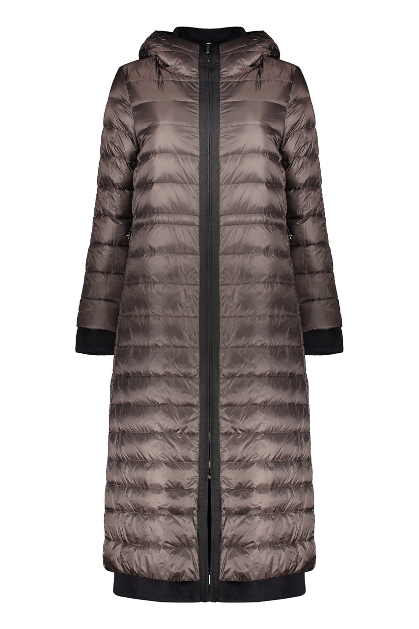 Moorer Wool blend coat Bruin