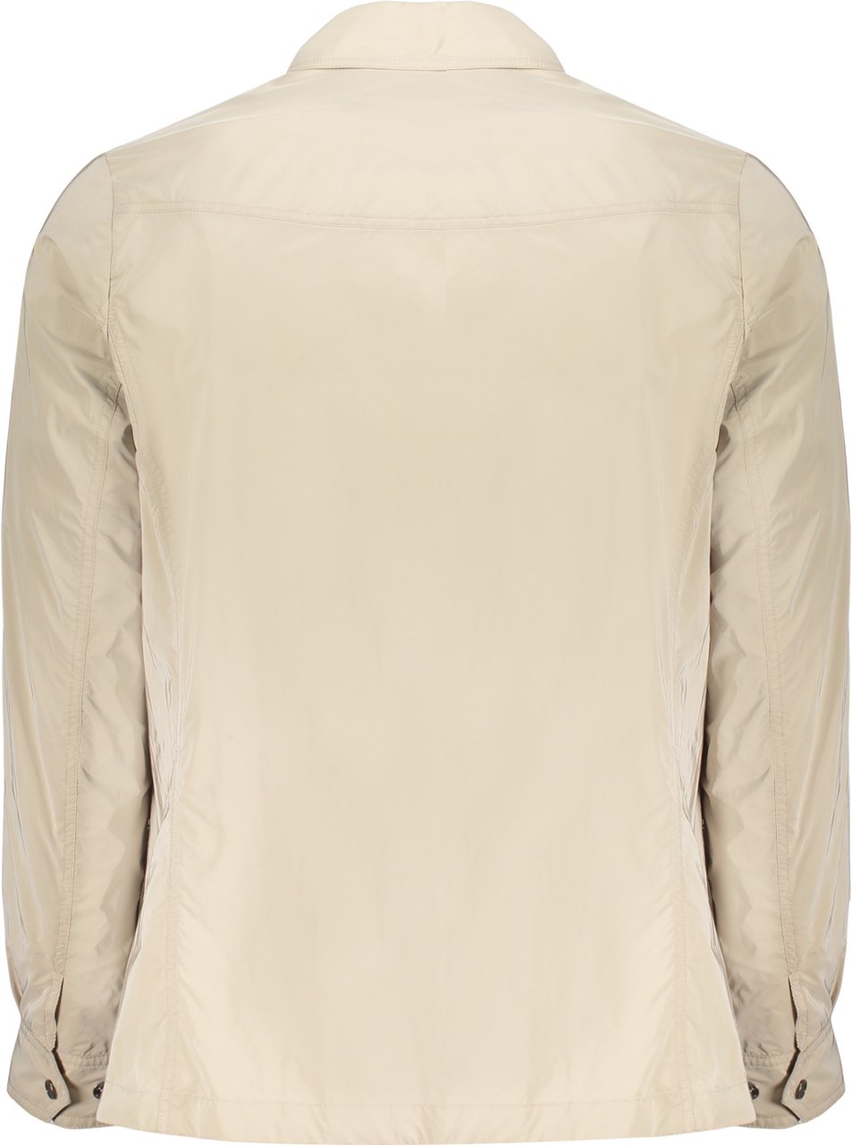 Moorer Beige casual jacket with pockets and buttons Neutraal