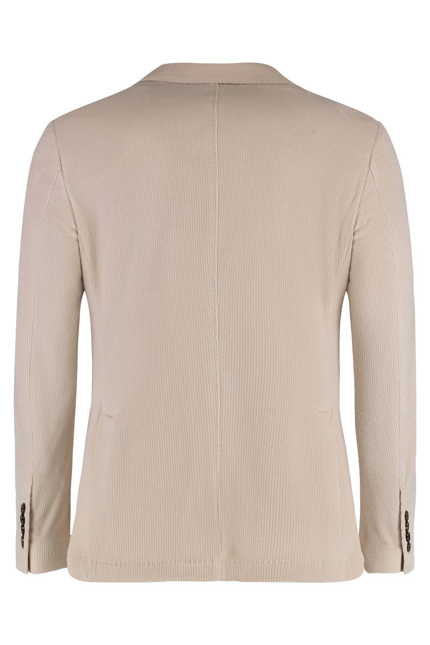 Moorer Audley single-breasted velvet jacket Beige