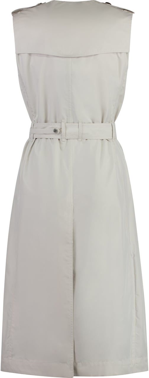 Moorer Aurelia techno fabric trench coat Neutraal