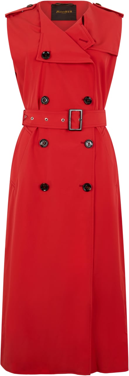 Moorer Elegant long red dress for special occasions Rood