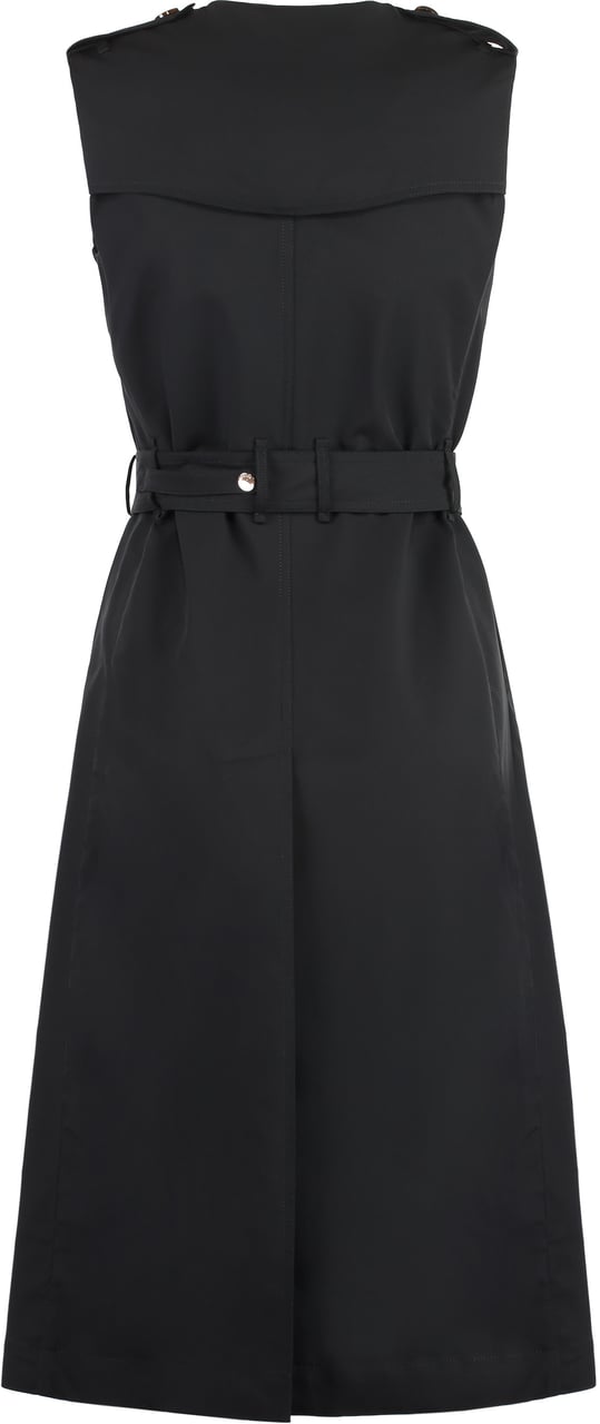 Moorer Techno fabric trench coat Zwart