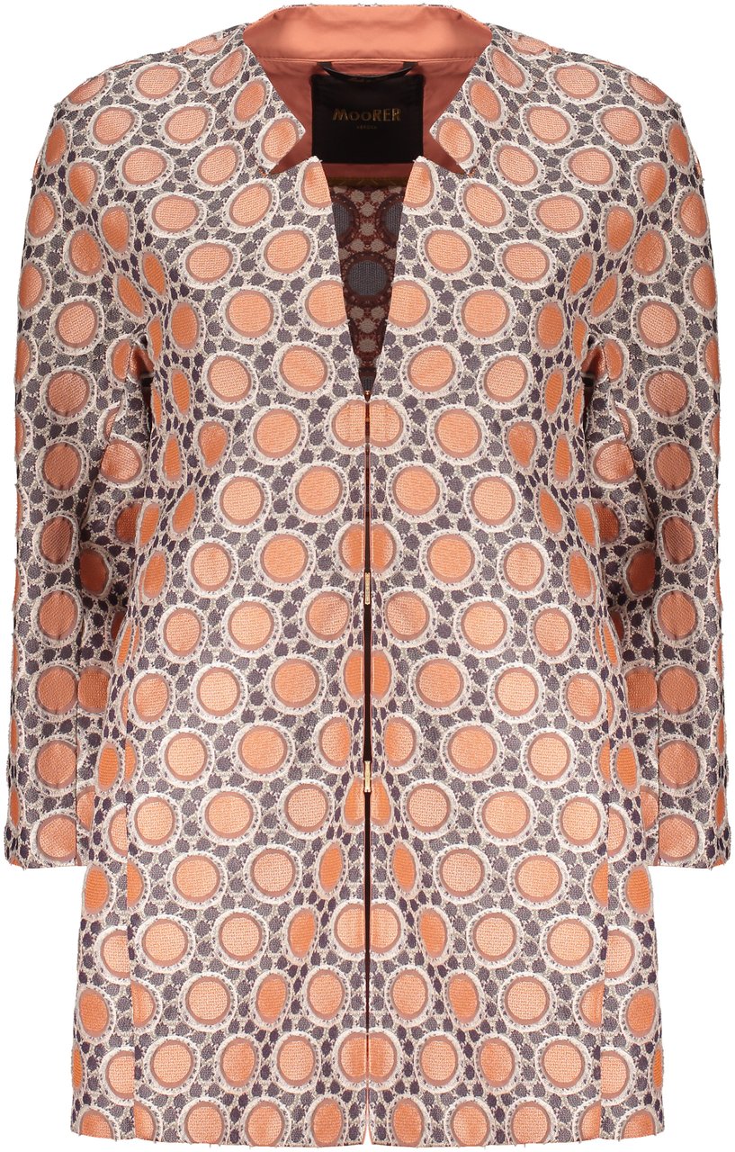 Moorer Jacquard jacket Grijs