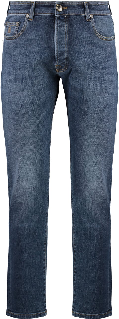 Moorer Bandini slim fit jeans Blauw