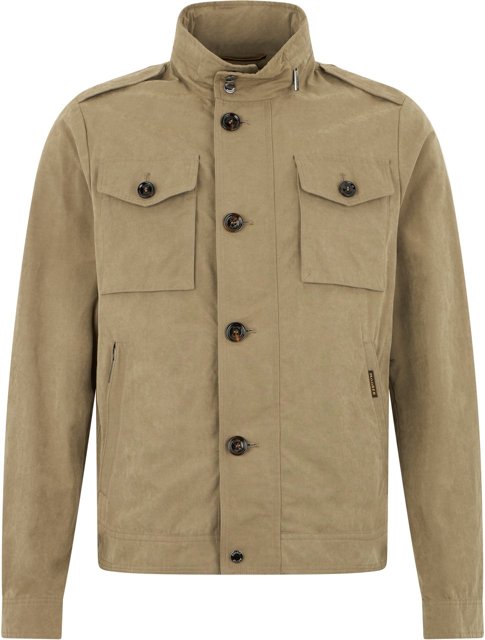 Moorer Beige jacket with elegant versatile Korean collar Beige