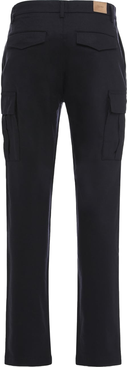 Moorer Cotton cargo pants Navy