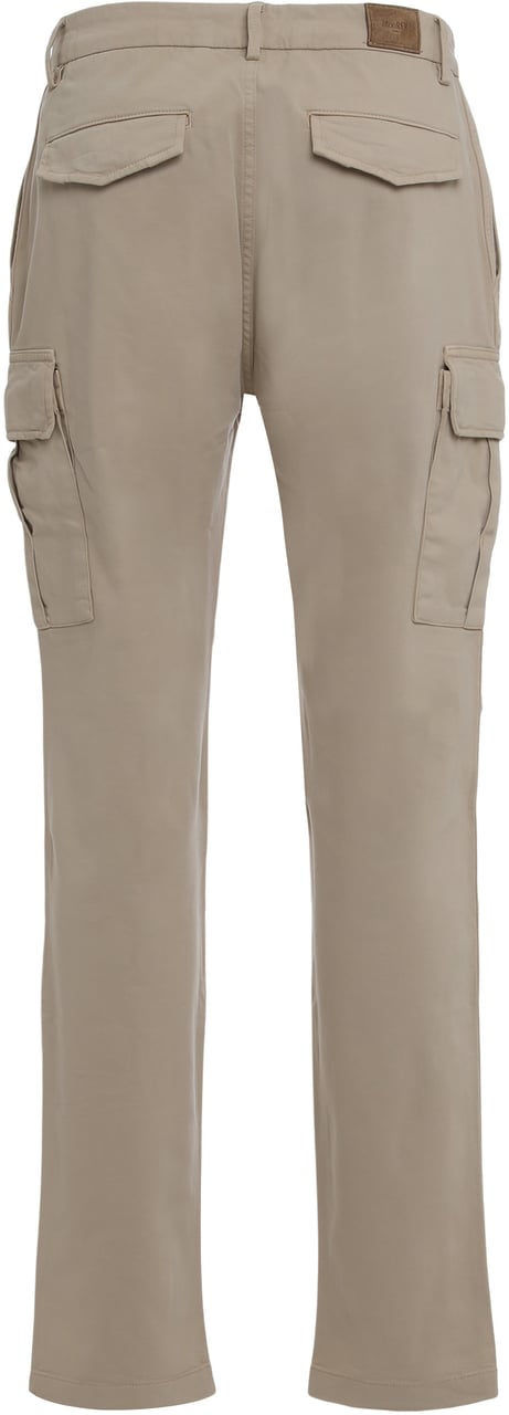 Moorer Cotton cargo pants Neutraal