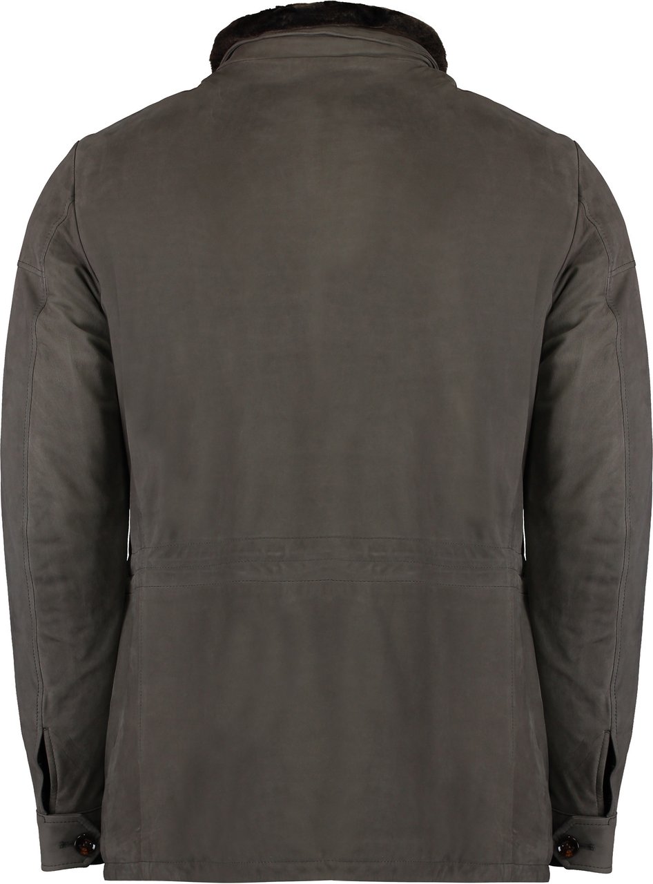 Moorer Leather jacket Neutraal