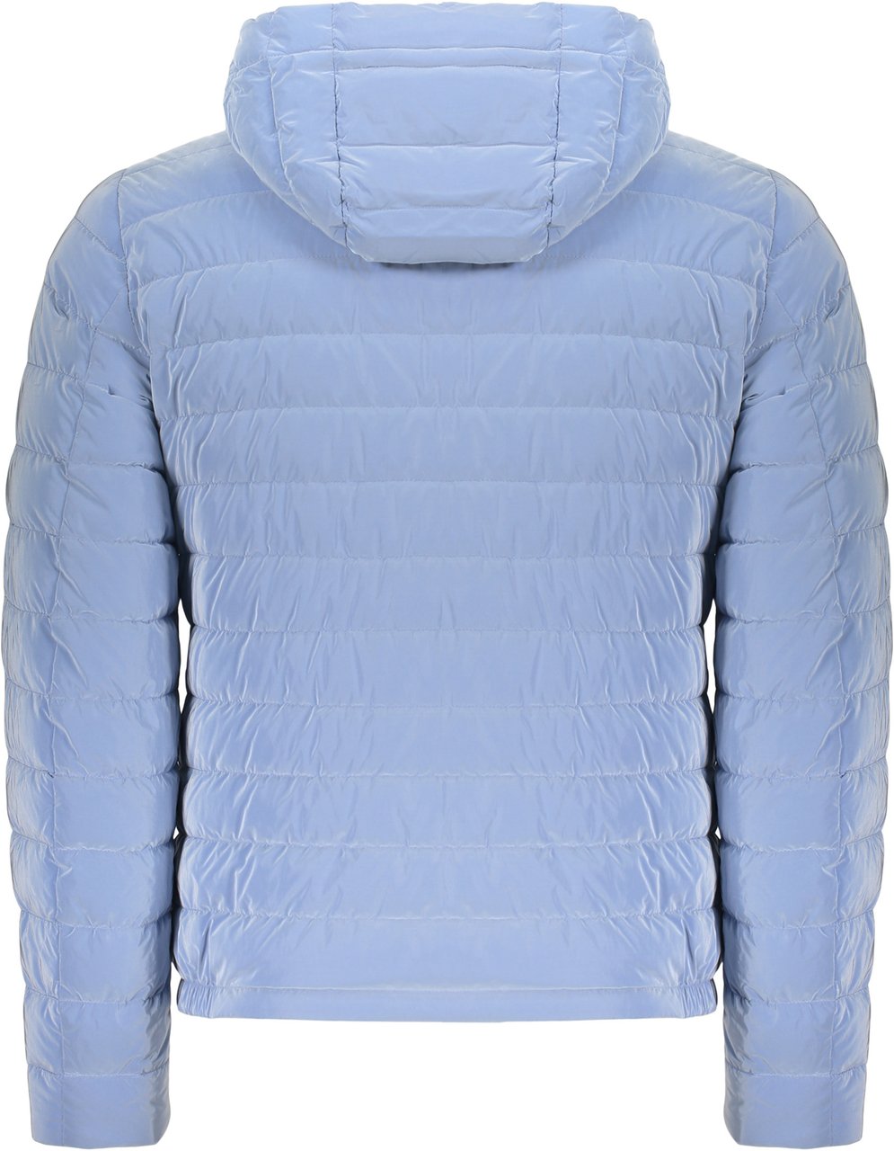 Moorer Lightweight down jacket with hood Lichtblauw