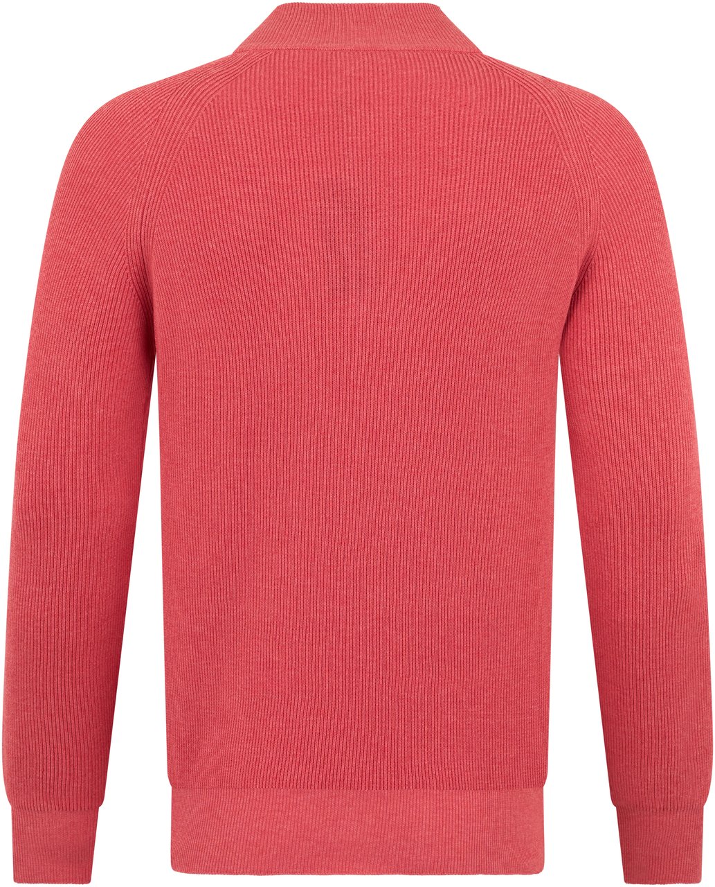 Moorer Red sweater with zipper, modern versatile design. Rood