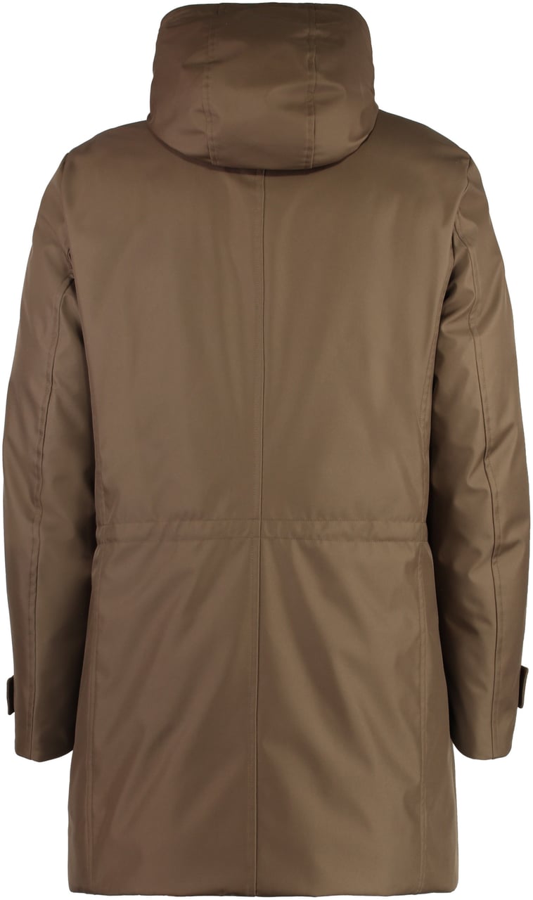 Moorer Bassi hooded parka Bruin