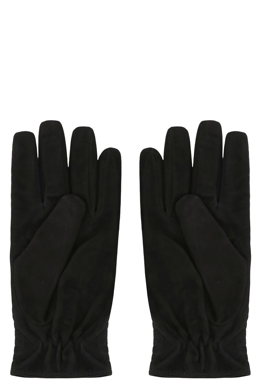 Moorer Bastian leather gloves Zwart