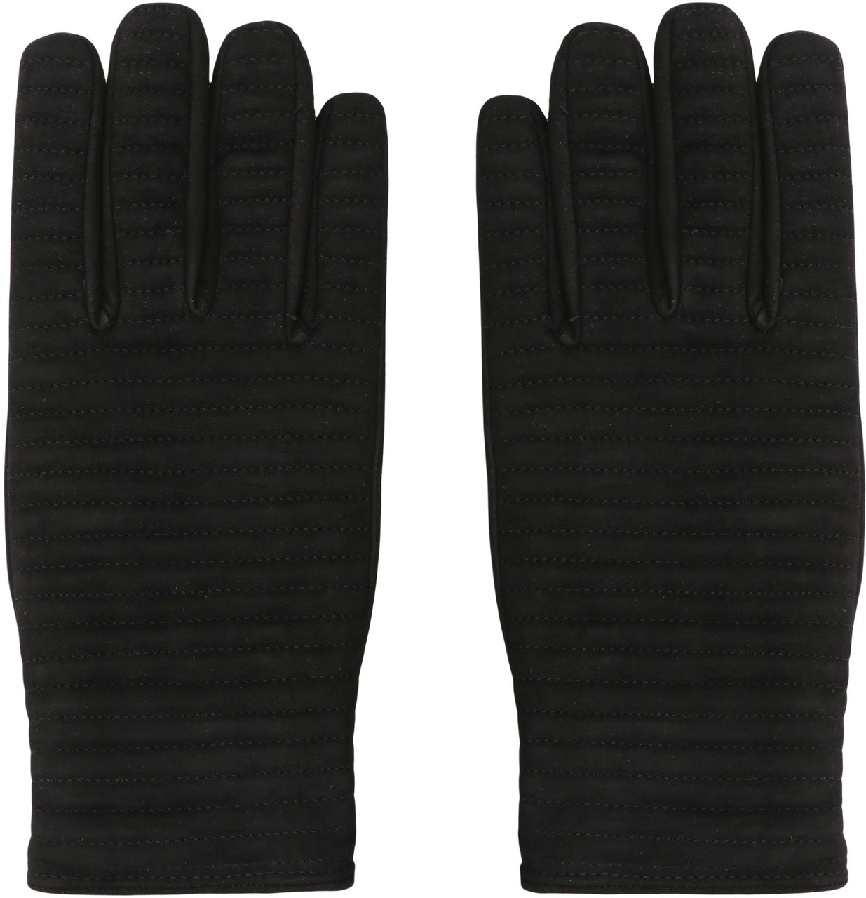 Moorer Bastian leather gloves Zwart