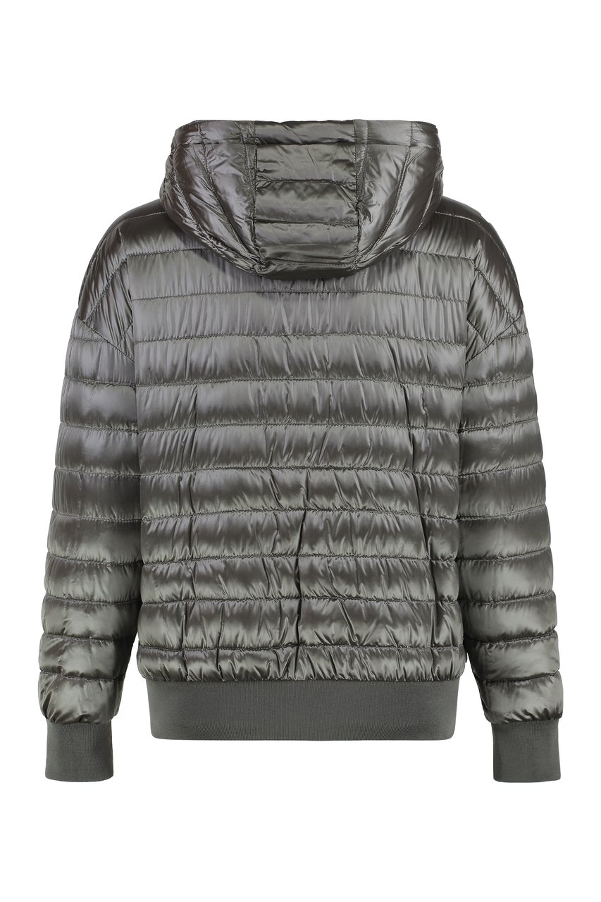 Moorer Becka Hooded bomber-style down jacket Neutraal