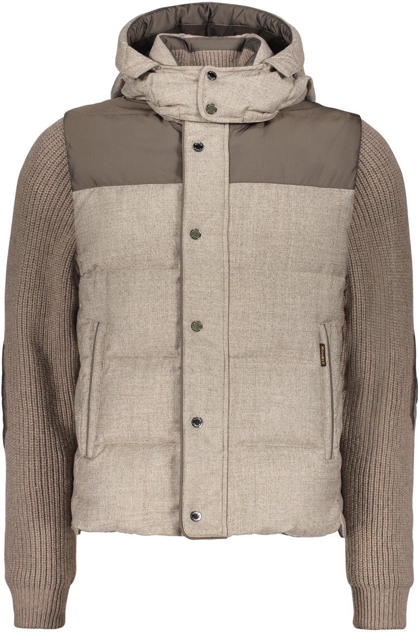 Moorer Multifunctional jacket with hood Beige