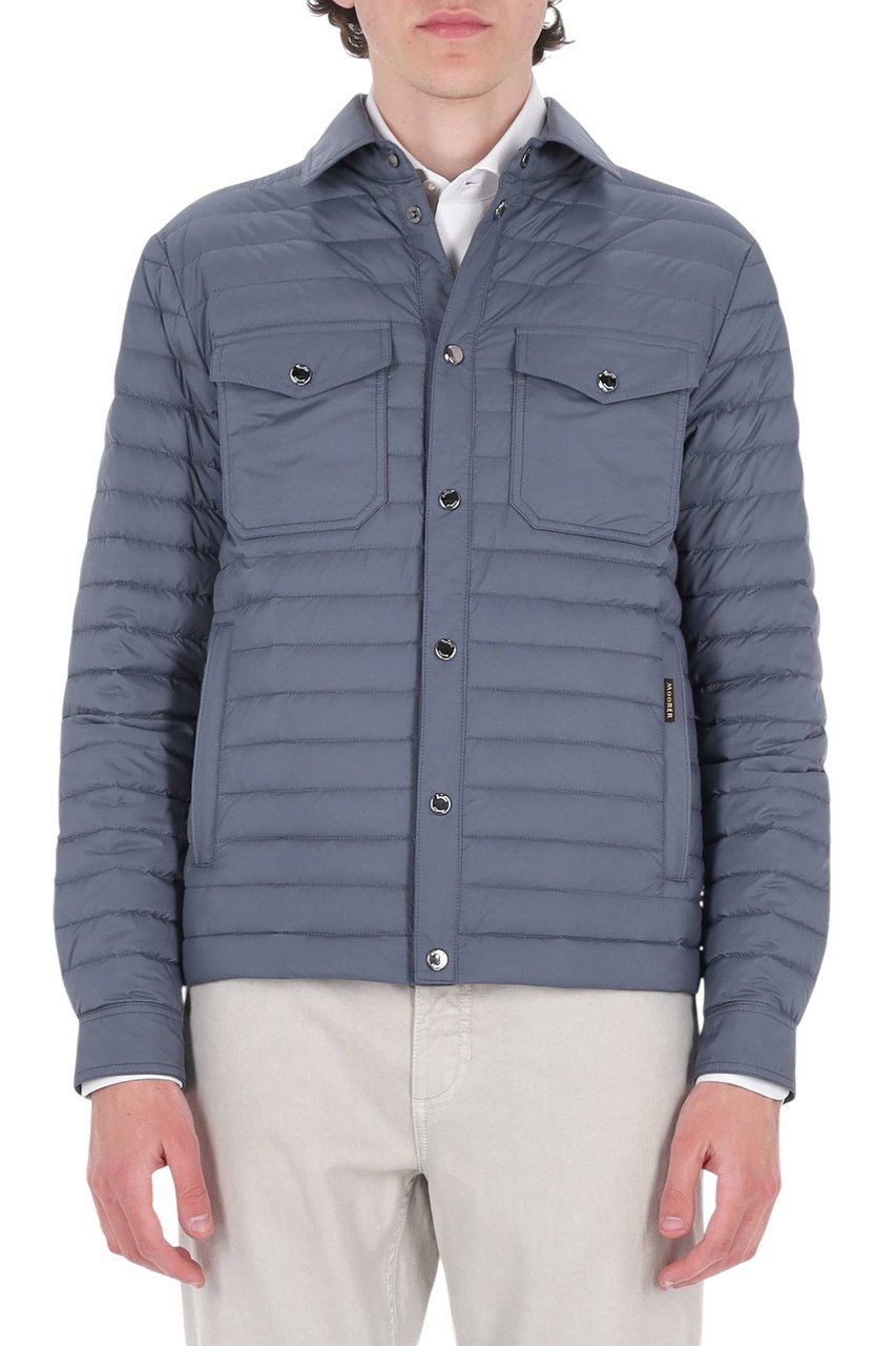Moorer Bersan-S3c Boudin-Quilted Down Jacket Blauw