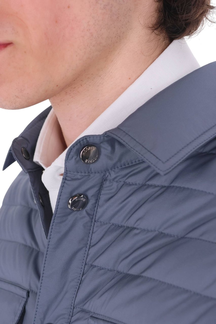 Moorer Bersan-S3c Boudin-Quilted Down Jacket Blauw