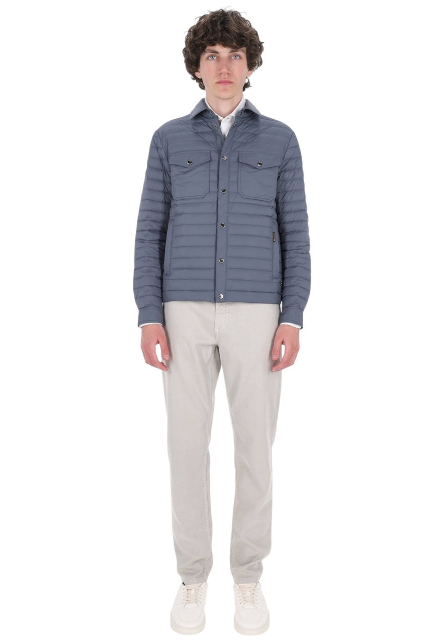 Moorer Bersan-S3c Boudin-Quilted Down Jacket Blauw