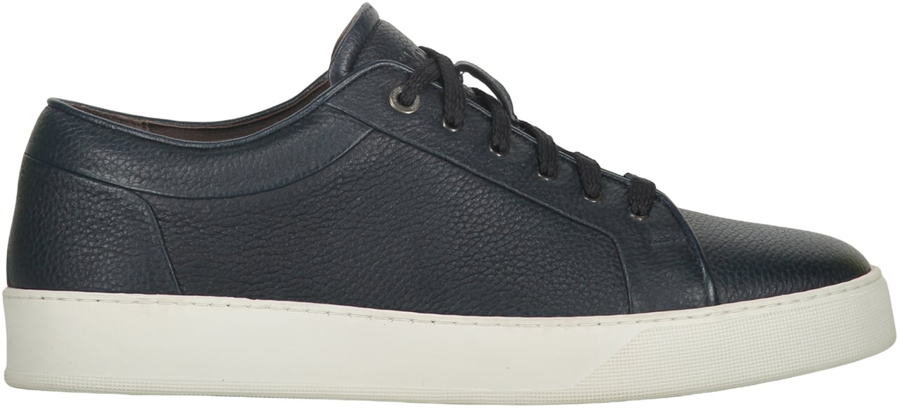 Moorer Leather low-top sneakers Blauw