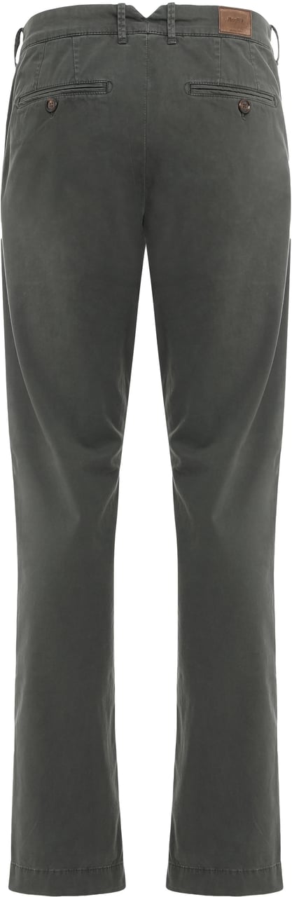 Moorer Pants in cotton blend Groen