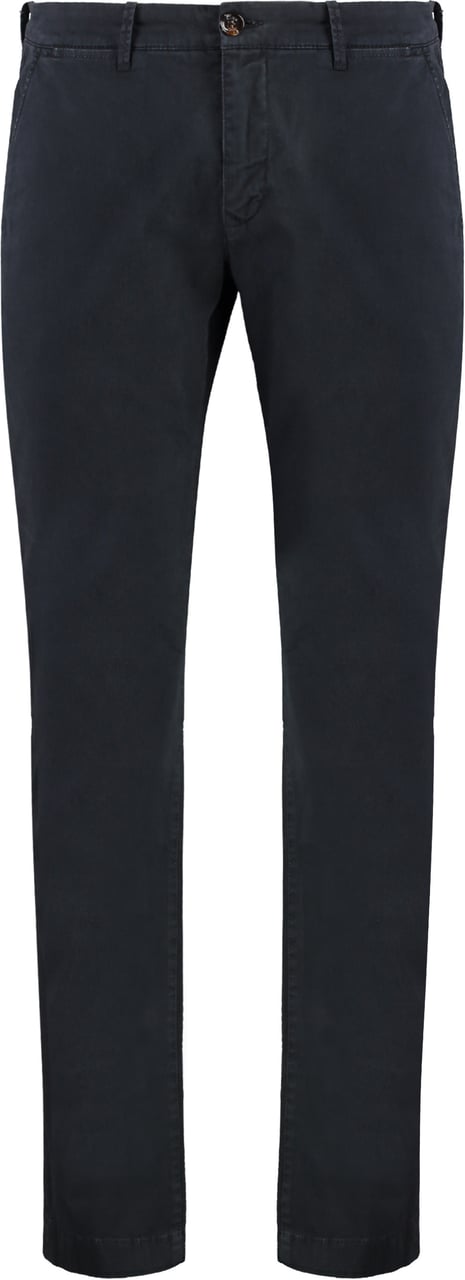 Moorer Bogart Cotton Chino trousers Navy