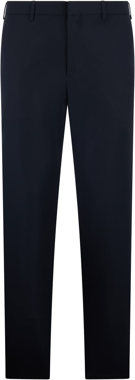 Moorer Elegant dark blue trousers made of soft, versatile fabric. Navy