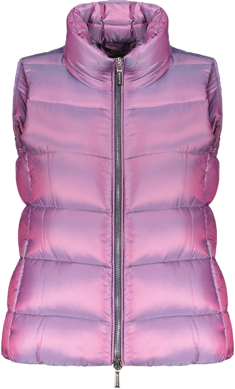 Moorer Full zip down vest Lichtblauw