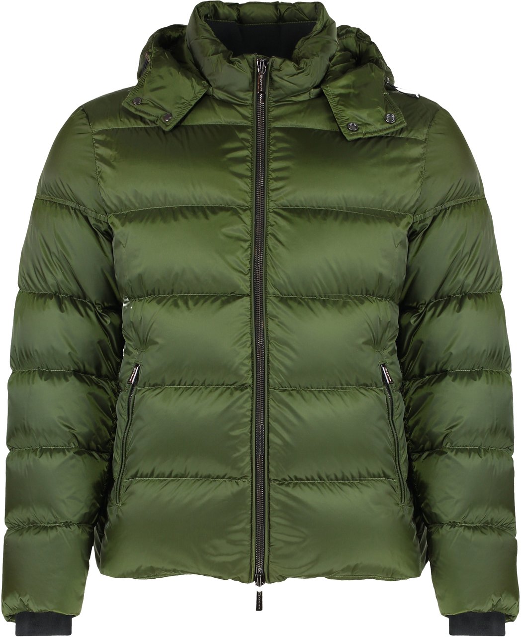 Moorer Brett Hooded short down jacket Groen
