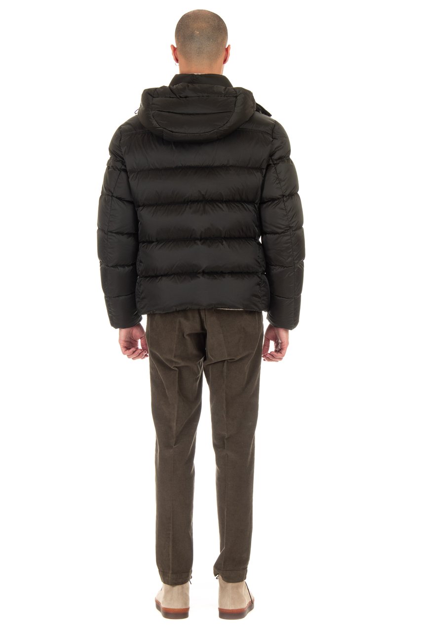 Moorer Brett-Sh Removable Hood Down Bomber Zwart