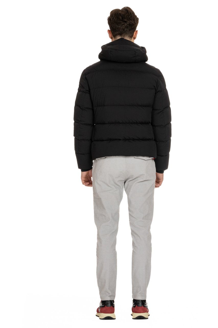 Moorer Matte Nylon Down Jacket Mod. Brett-Skt Zwart