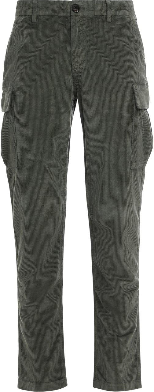 Moorer Corduroy cargo pants Groen