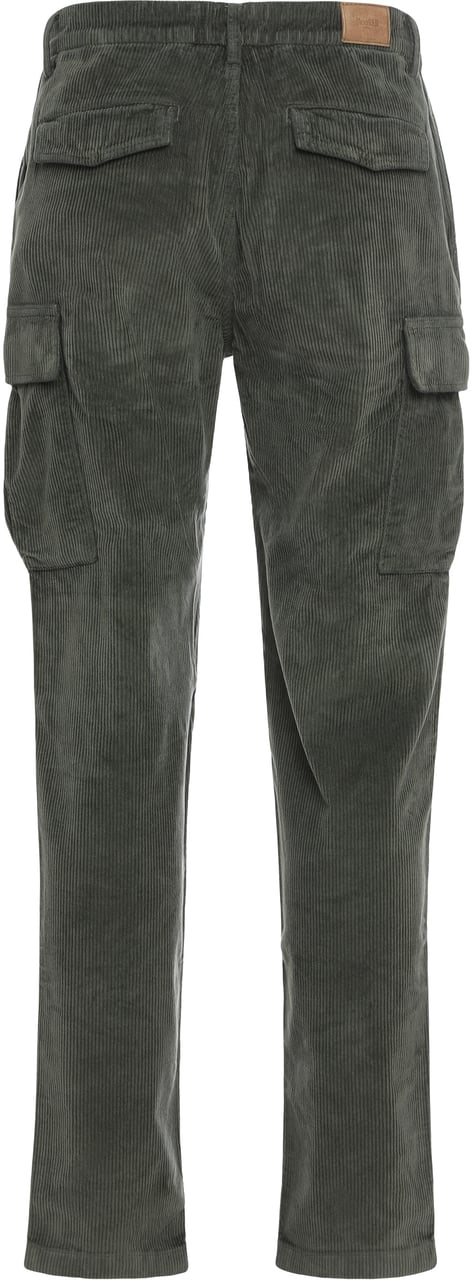 Moorer Corduroy cargo pants Groen
